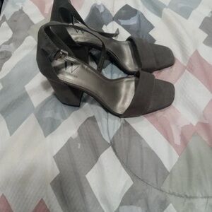 Worthington Gray Block Heel Sandals